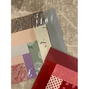 Assorted Scrapbook Paper Packs Hearts Floral Gingham Patterns 2 Packs